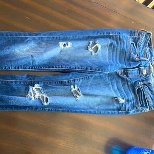 American Eagle Outfitters Dark Wash Ripped Jeans